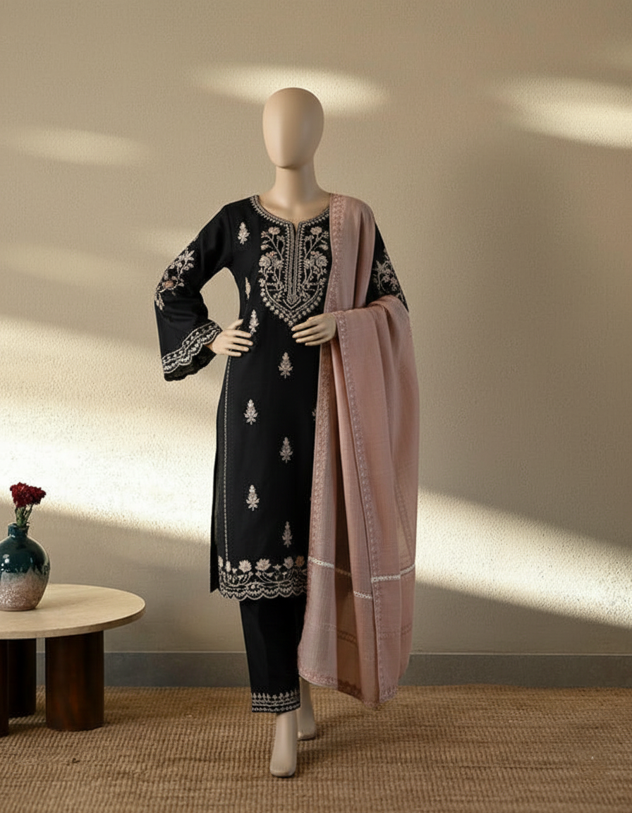 ZAIB – Luxury Lawn Cotton Fully Embroidered Suite