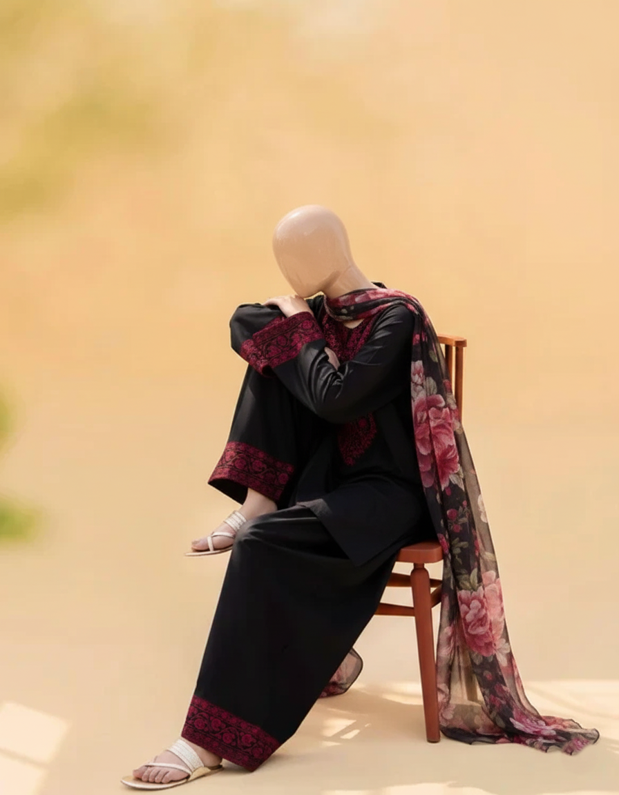 ZAROON EID 3PC ( FARSHI SHALWAR )