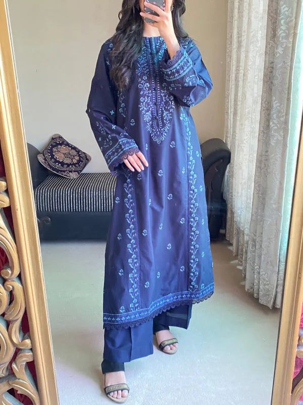 ZIMAL BLUE – Luxury Premium Lawn Cotton