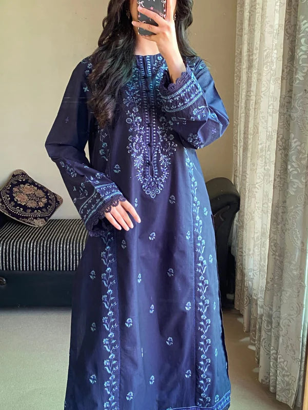 ZIMAL BLUE – Luxury Premium Lawn Cotton